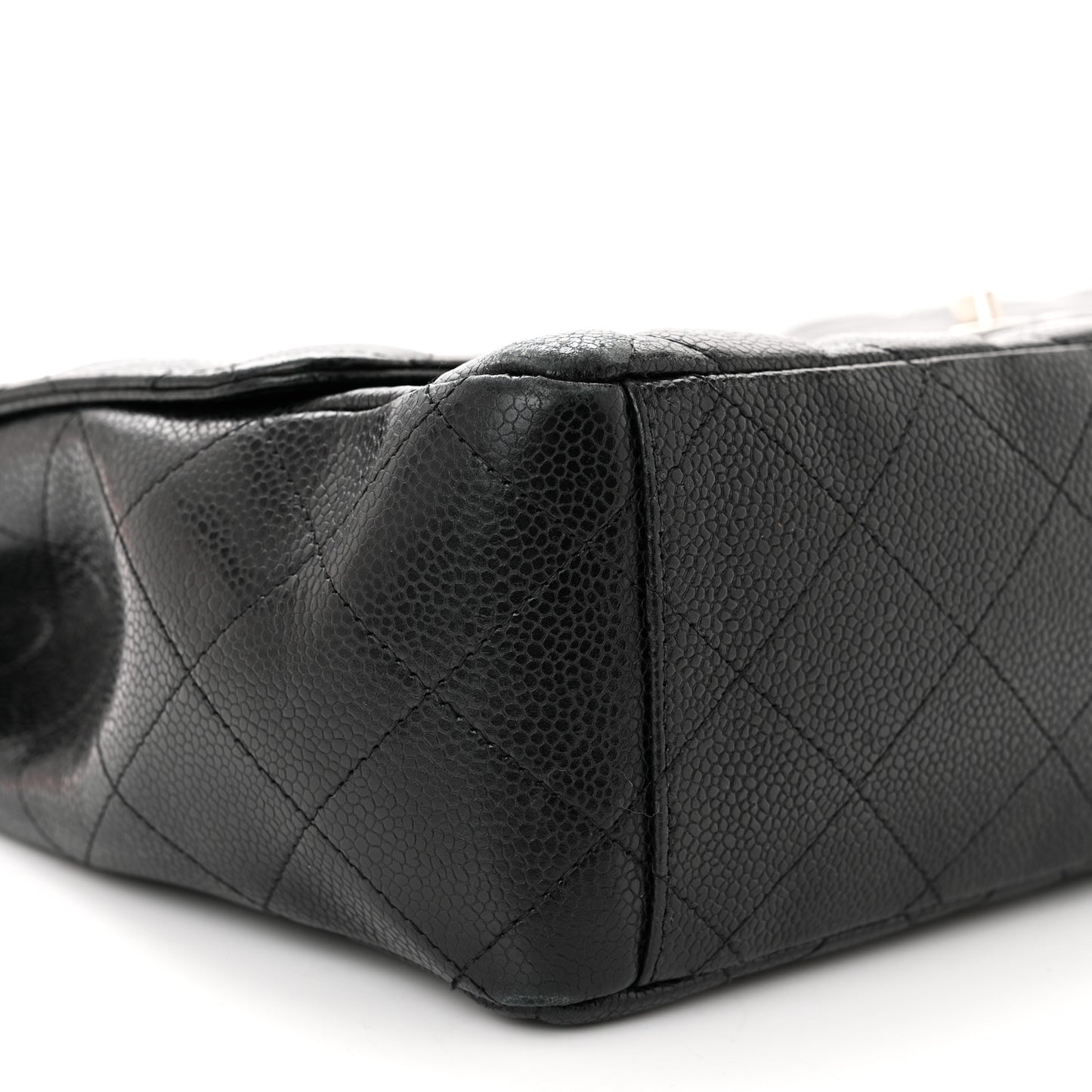 Caviar Quilted Maxi Single Flap Black