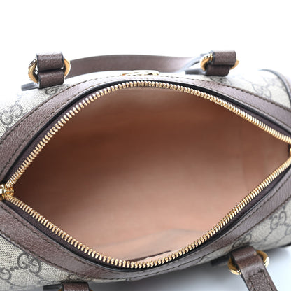 Gucci GG Supreme Monogram Web Small Ophidia Boston Bag Beige New Acero 4 of 4