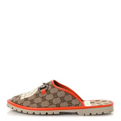 Gucci x NORTH FACE Canvas GG Monogram Clog Mules 10 Beige Mystic White Deep Orange 1 of 11