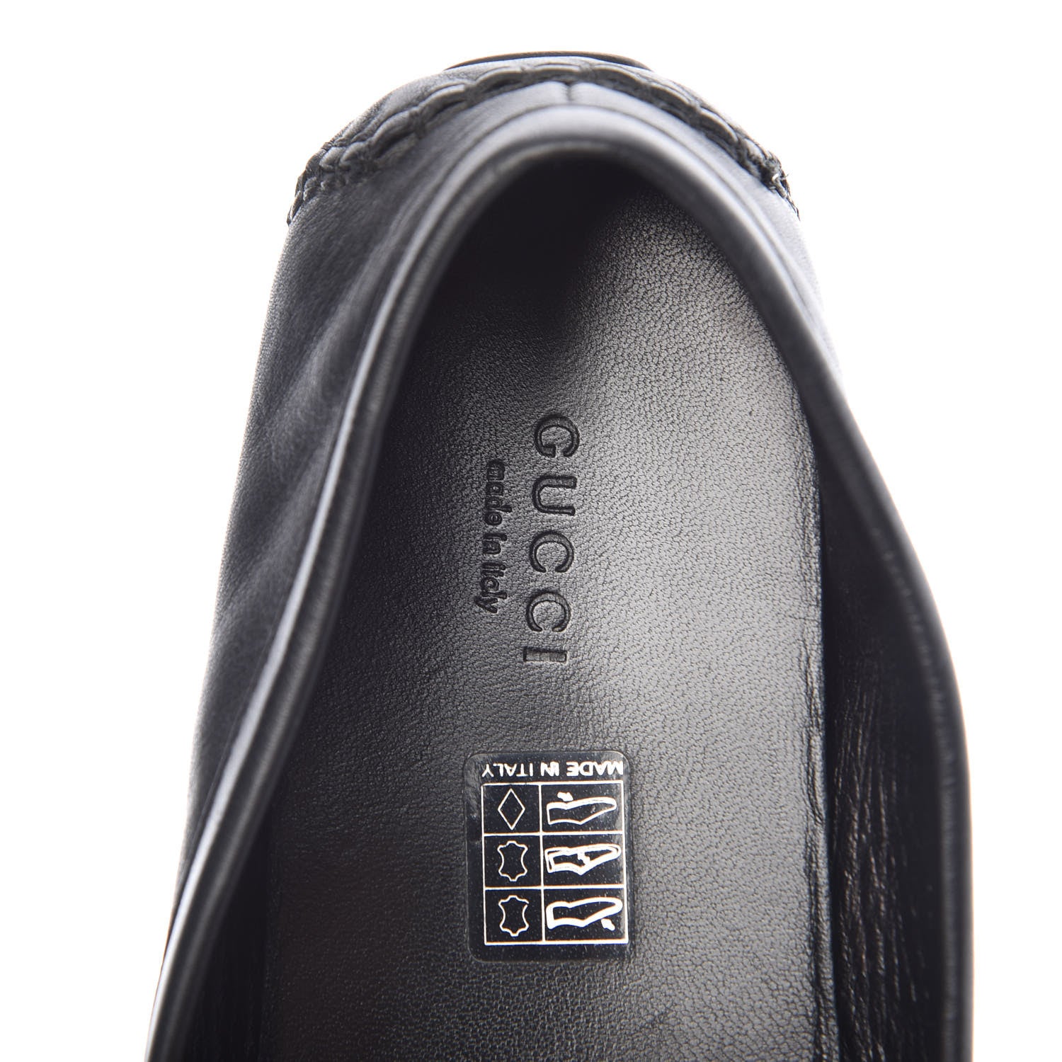 Gucci Calfskin Womens Driver Loafers 38 Black 11 of 12