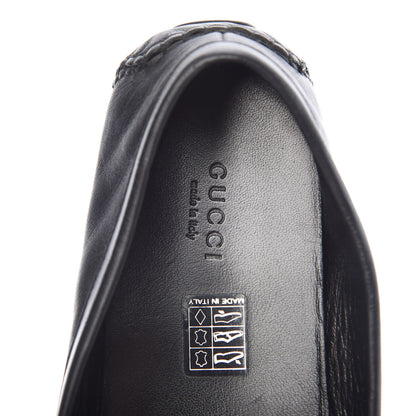 Gucci Calfskin Womens Driver Loafers 38 Black 11 of 12