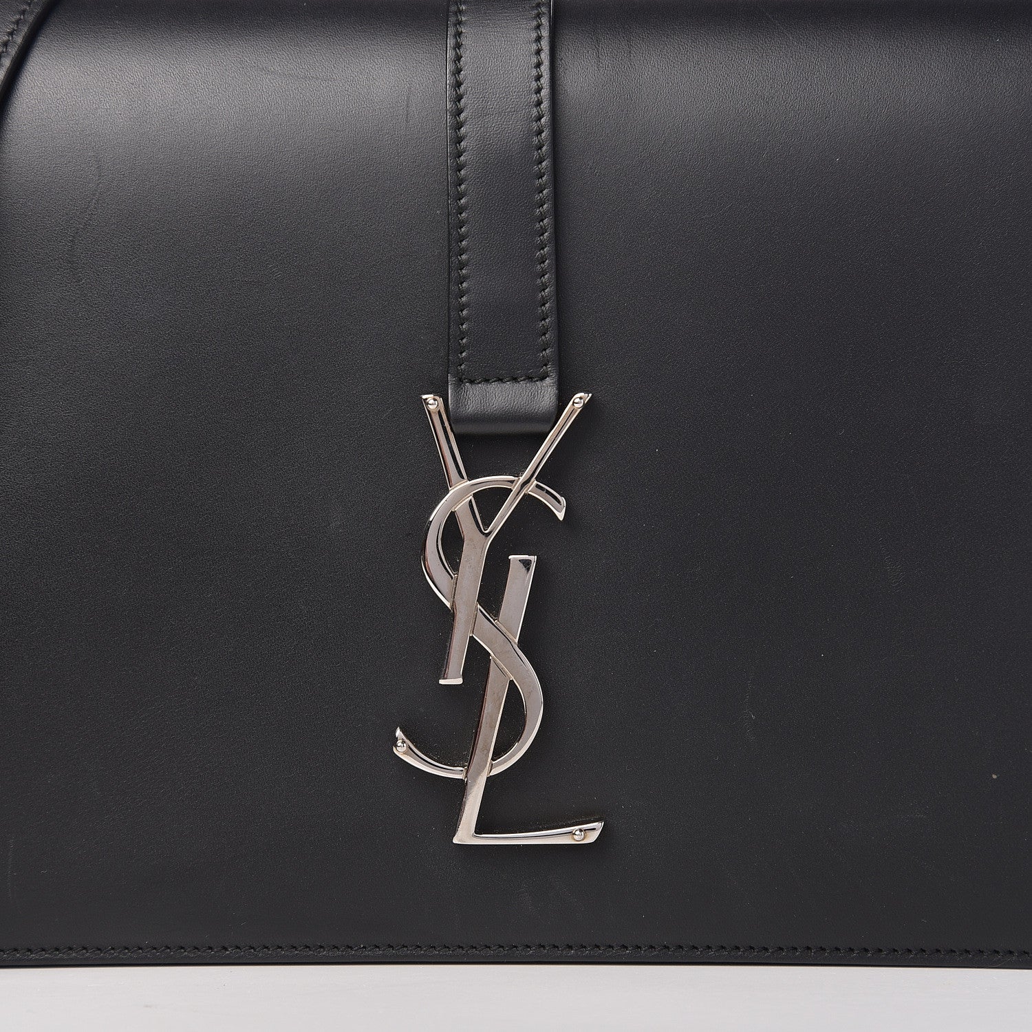 Saint Laurent Smooth Calfskin Medium Classic Monogram Universite Bag Black 15 of 15
