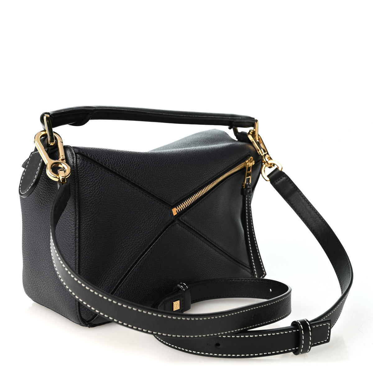 Loewe Calfskin Small Puzzle Bag Midnight Blue Black 3 of 9