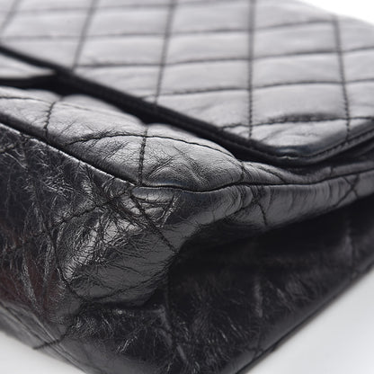 Chanel Metallic Aged Calfskin Quilted 2.55 Reissue 227 Flap So Black 8 of 15