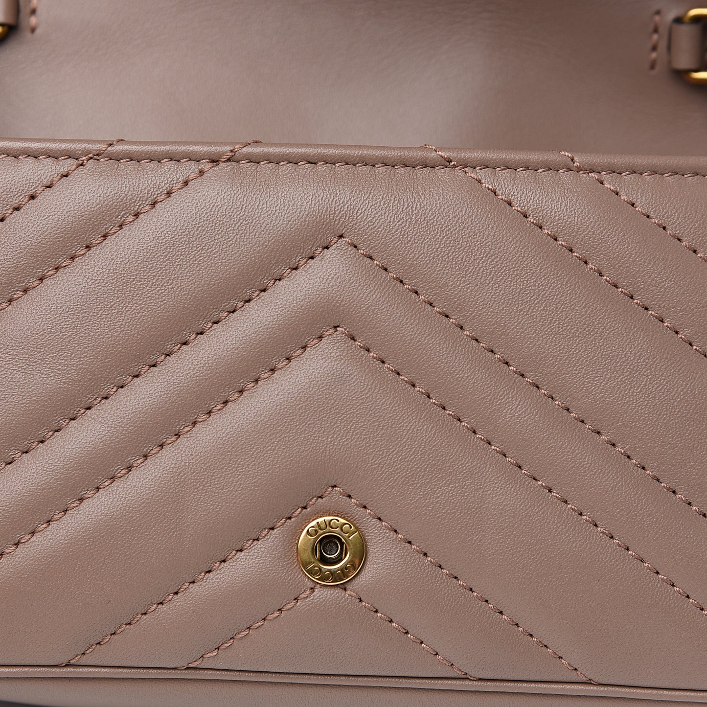 Calfskin Matelasse Super Mini GG Marmont Shoulder Bag Porcelain Rose