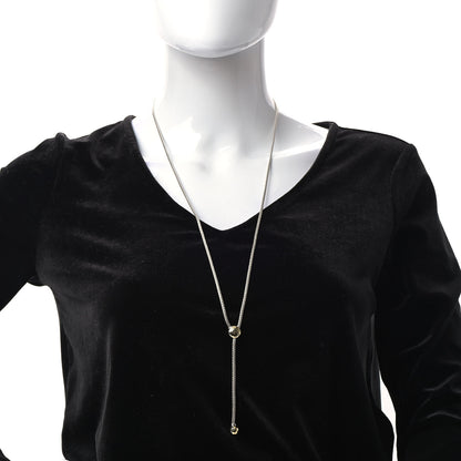 John Hardy Sterling Silver 18K Yellow Gold Classic Chain Hammered Y Necklace 2 of 4