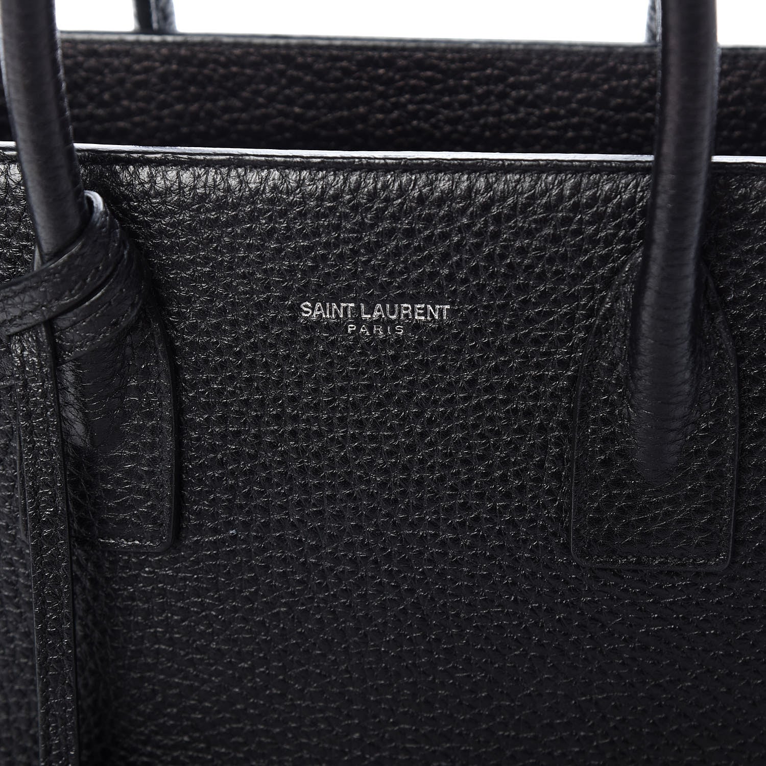 Saint Laurent Grained Calfskin Baby Sac De Jour Black 6 of 14