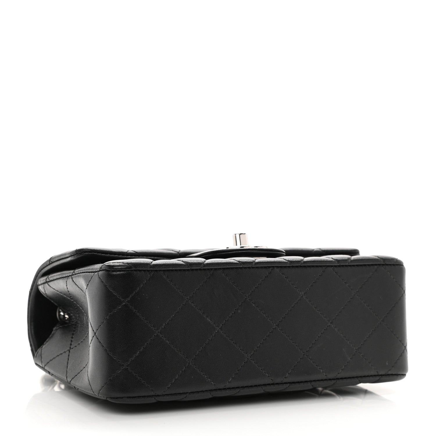 Chanel Lambskin Quilted Mini Rectangular Flap Black 4 of 10