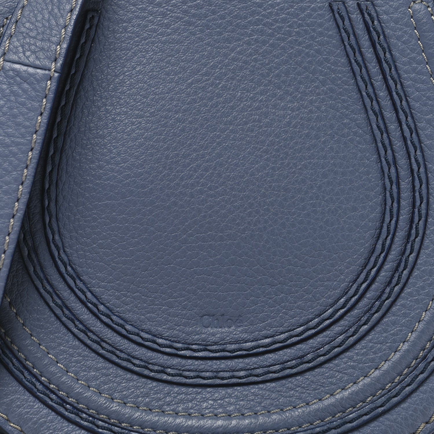 Chloe Calfskin Small Marcie Round Crossbody Bag Royal Navy 7 of 12