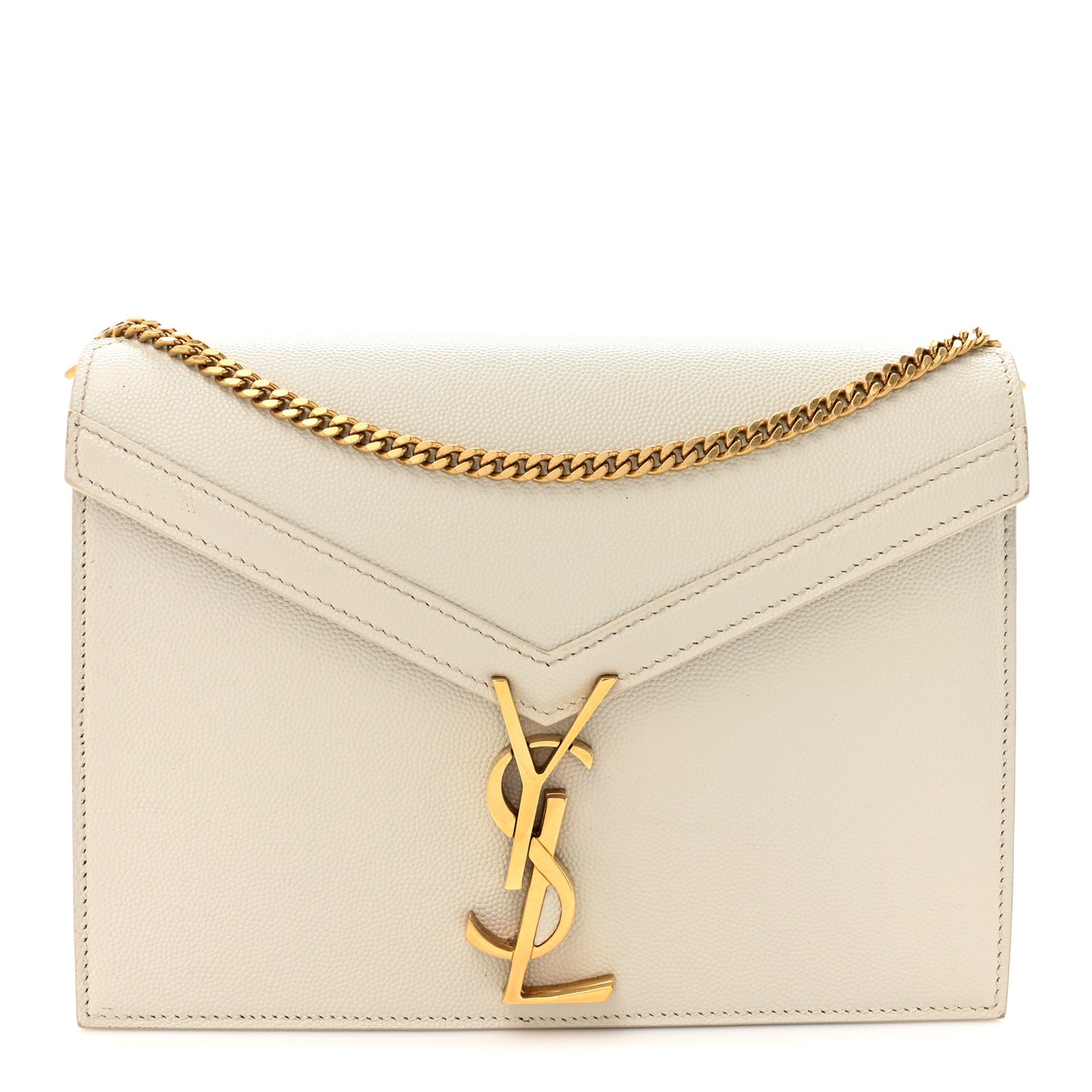 Grain De Poudre Monogram Cassandra Clasp Bag Crema Soft