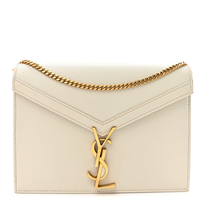 Saint Laurent Grain De Poudre Monogram Cassandra Clasp Bag Crema Soft 1 of 18