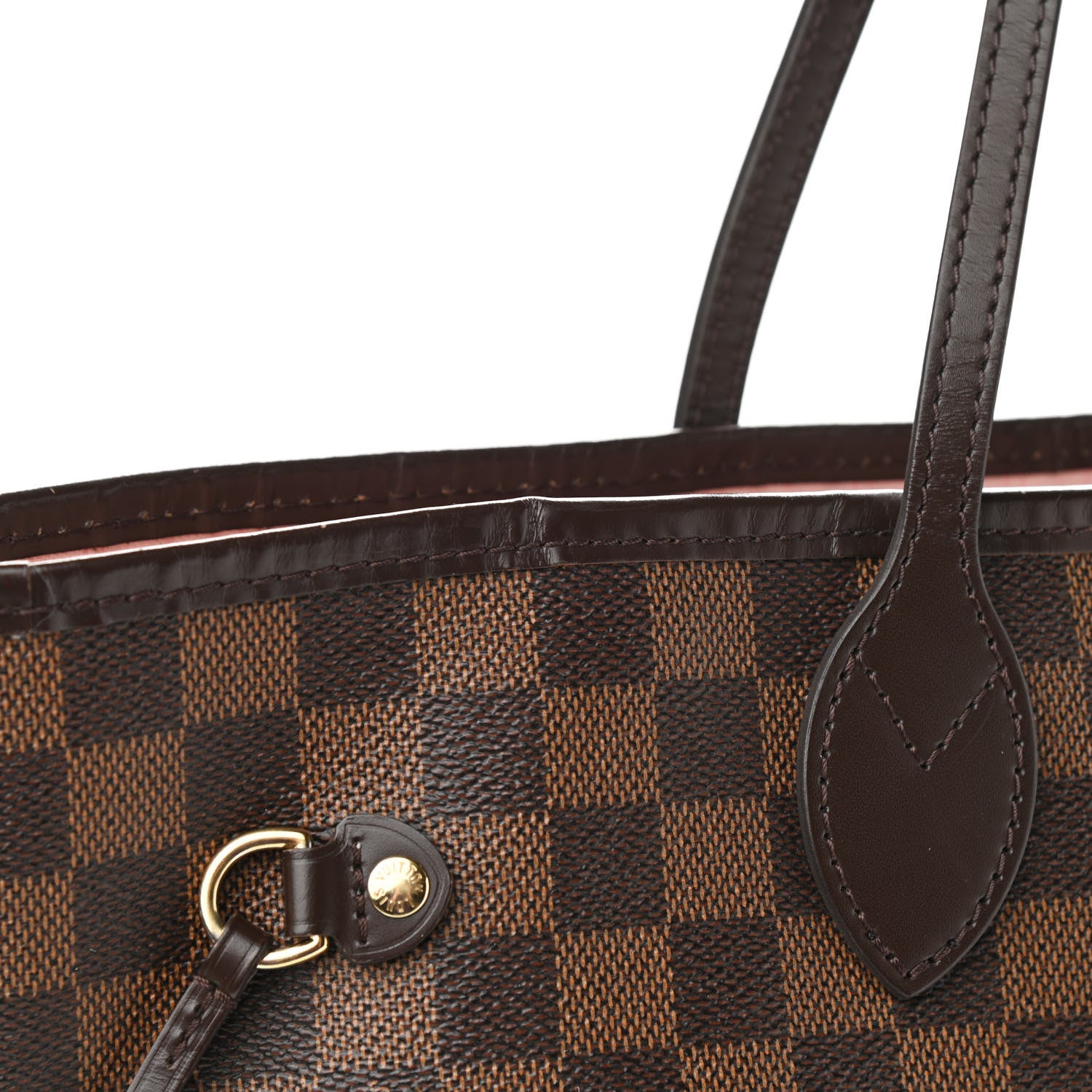 Louis Vuitton Damier Ebene Neo Neverfull MM Rose Ballerine 11 of 13