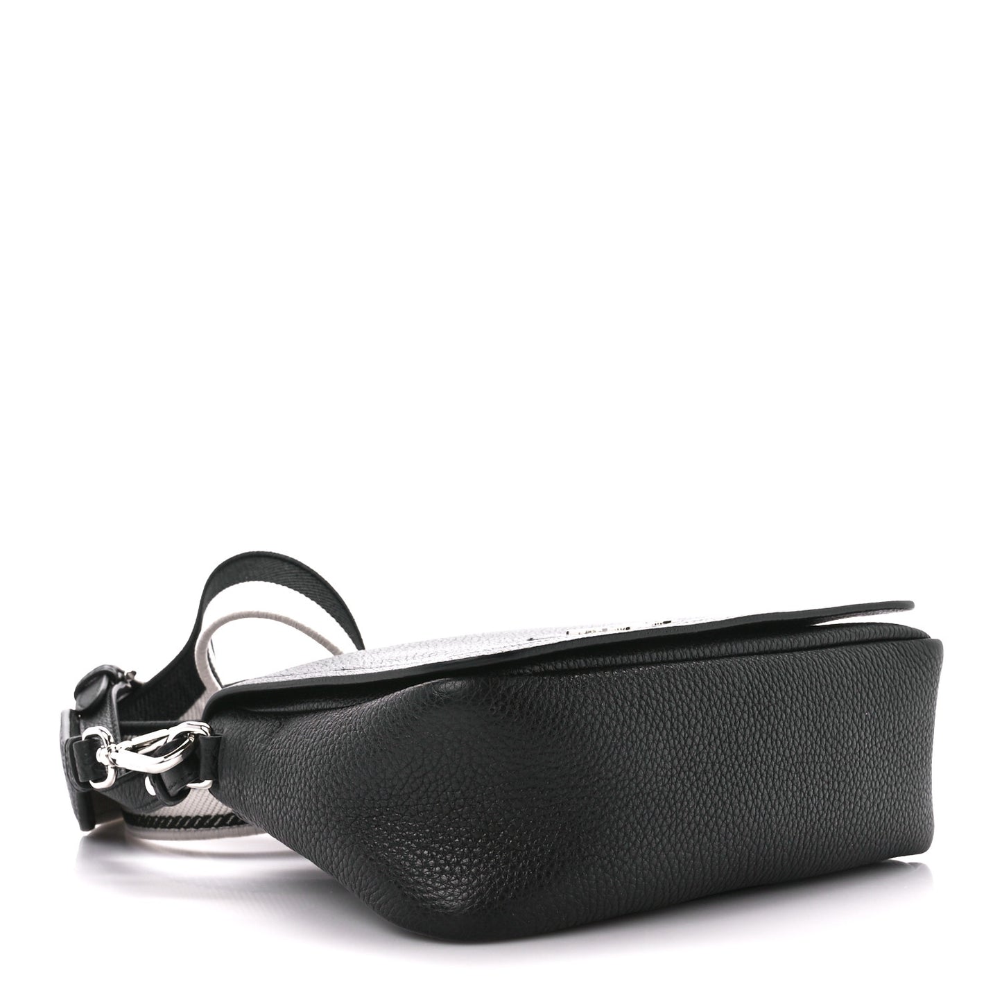 Vitello Daino Soft Flap Crossbody Black