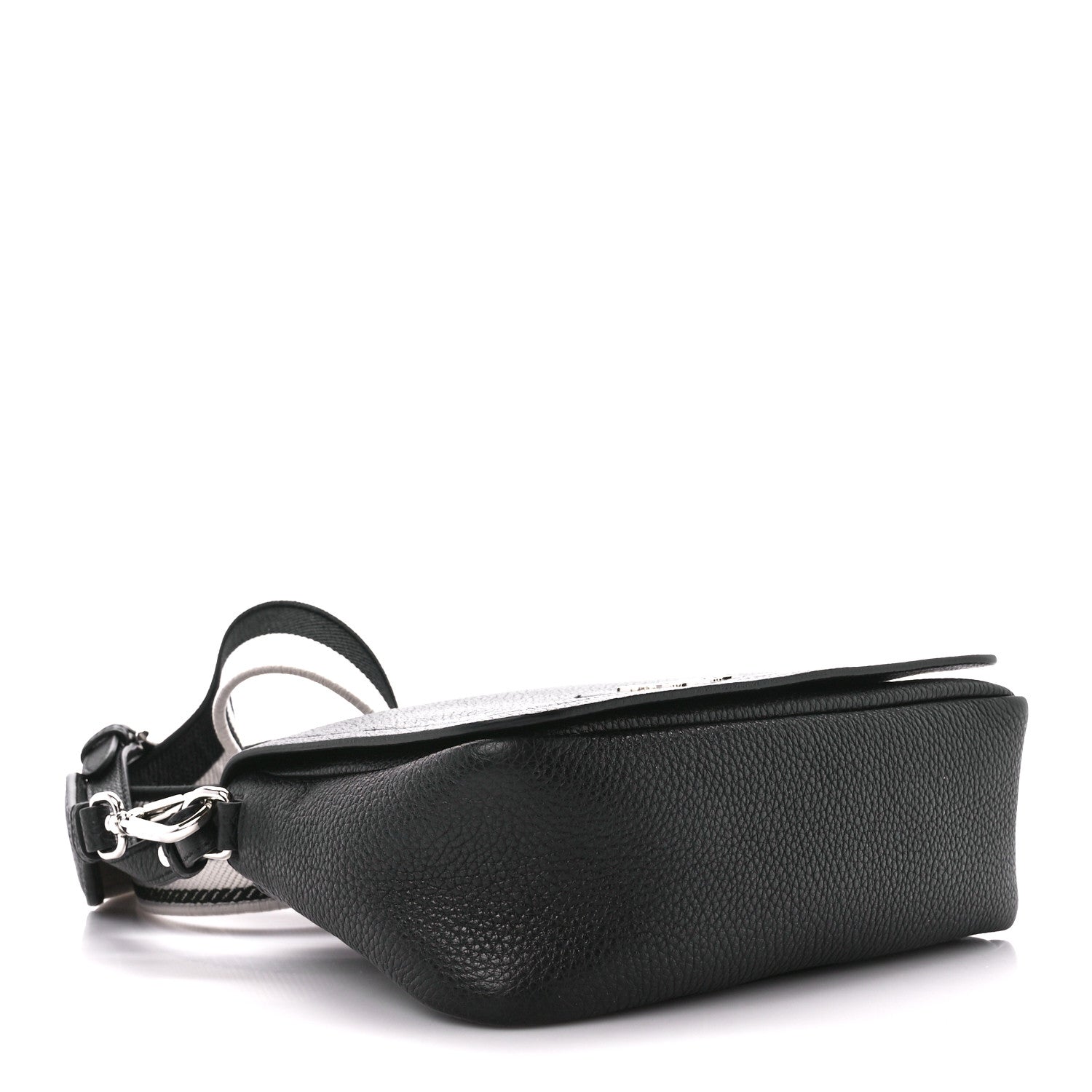 Prada Vitello Daino Soft Flap Crossbody Black 4 of 11