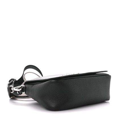 Prada Vitello Daino Soft Flap Crossbody Black 4 of 11