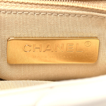 Chanel Lambskin Quilted Medium Chanel 19 Flap White 6 of 12