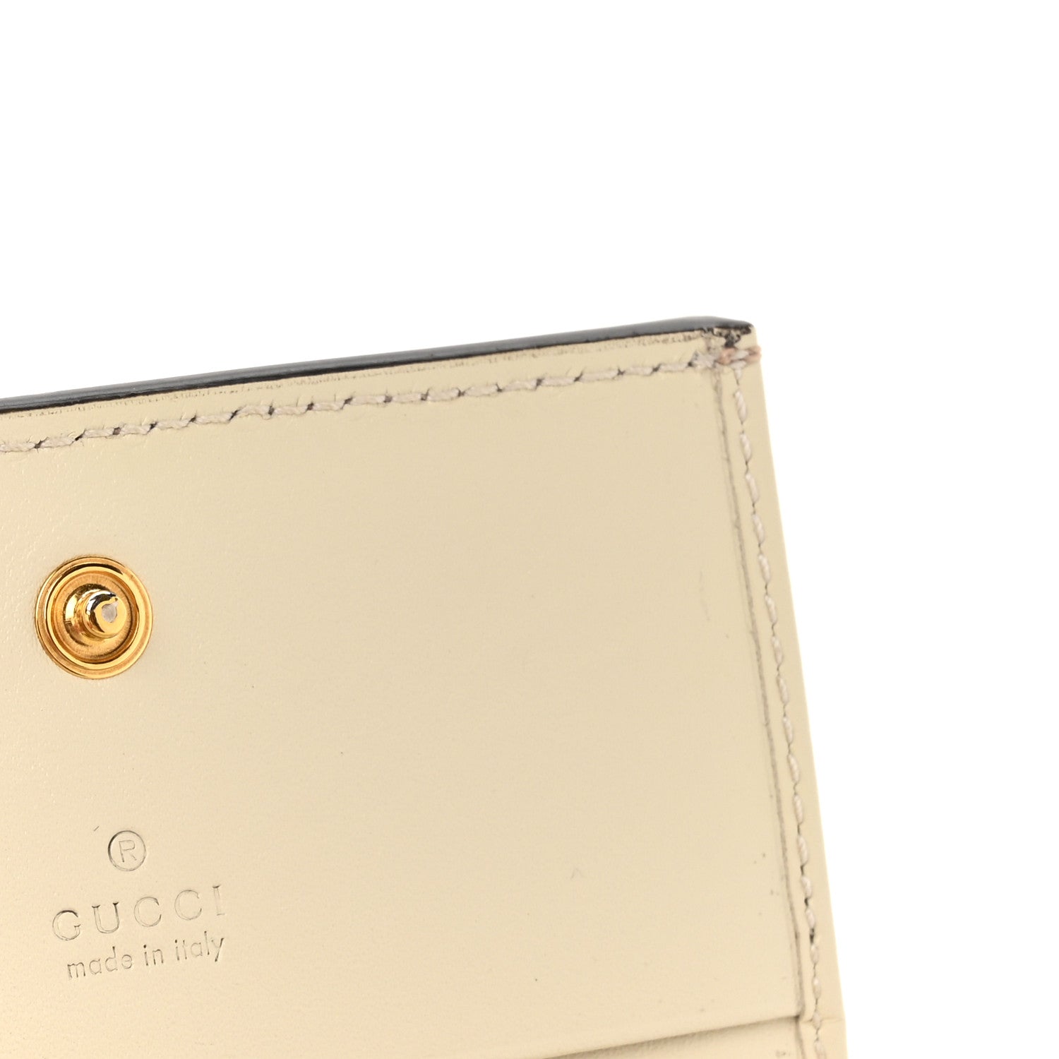 Gucci GG Supreme Monogram Les Pommes Card Case Wallet Beige Multicolor Mystic White 10 of 12