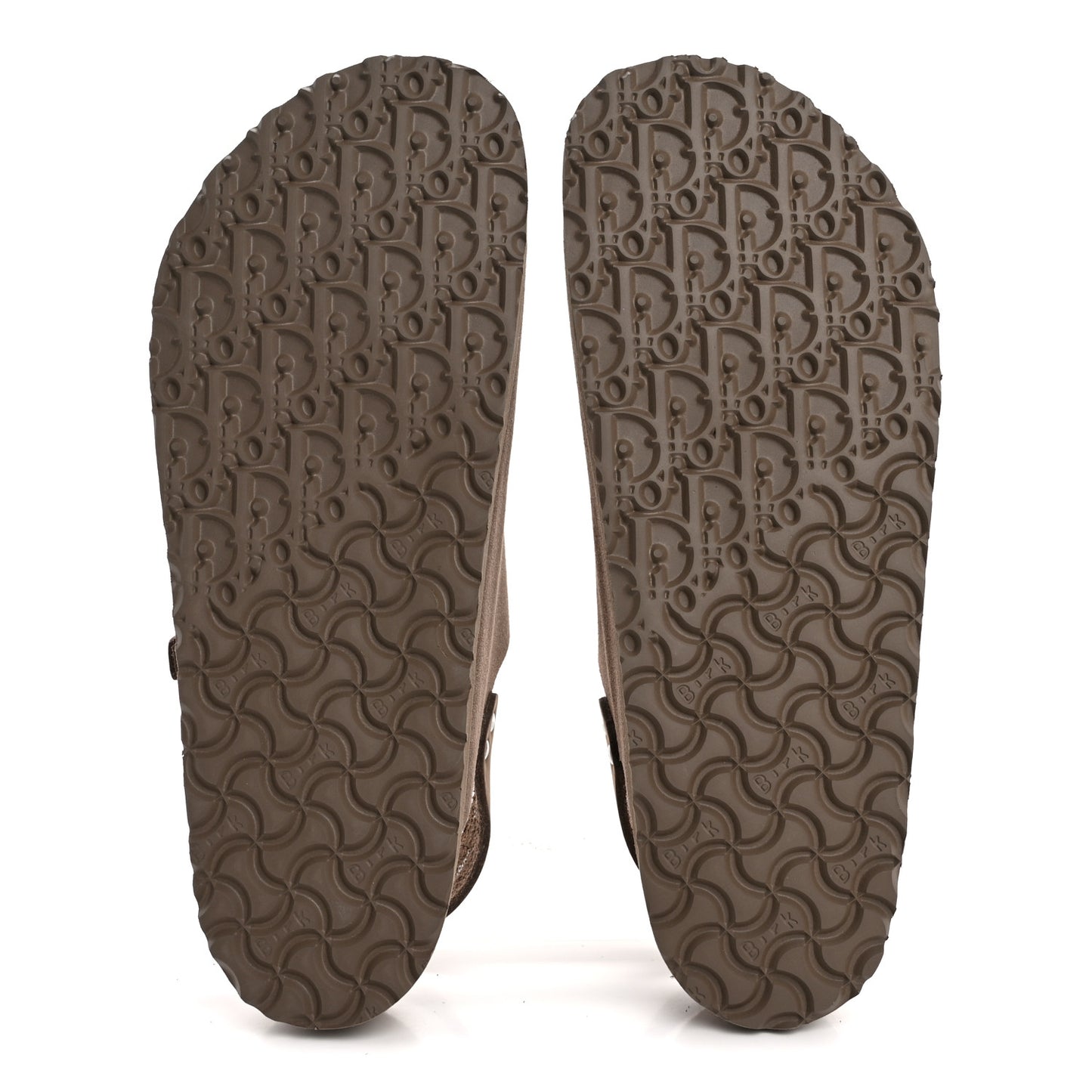 X BIRKENSTOCK Felted Wool Nubuck Calfskin Mens Milano Sandal 45 Brown