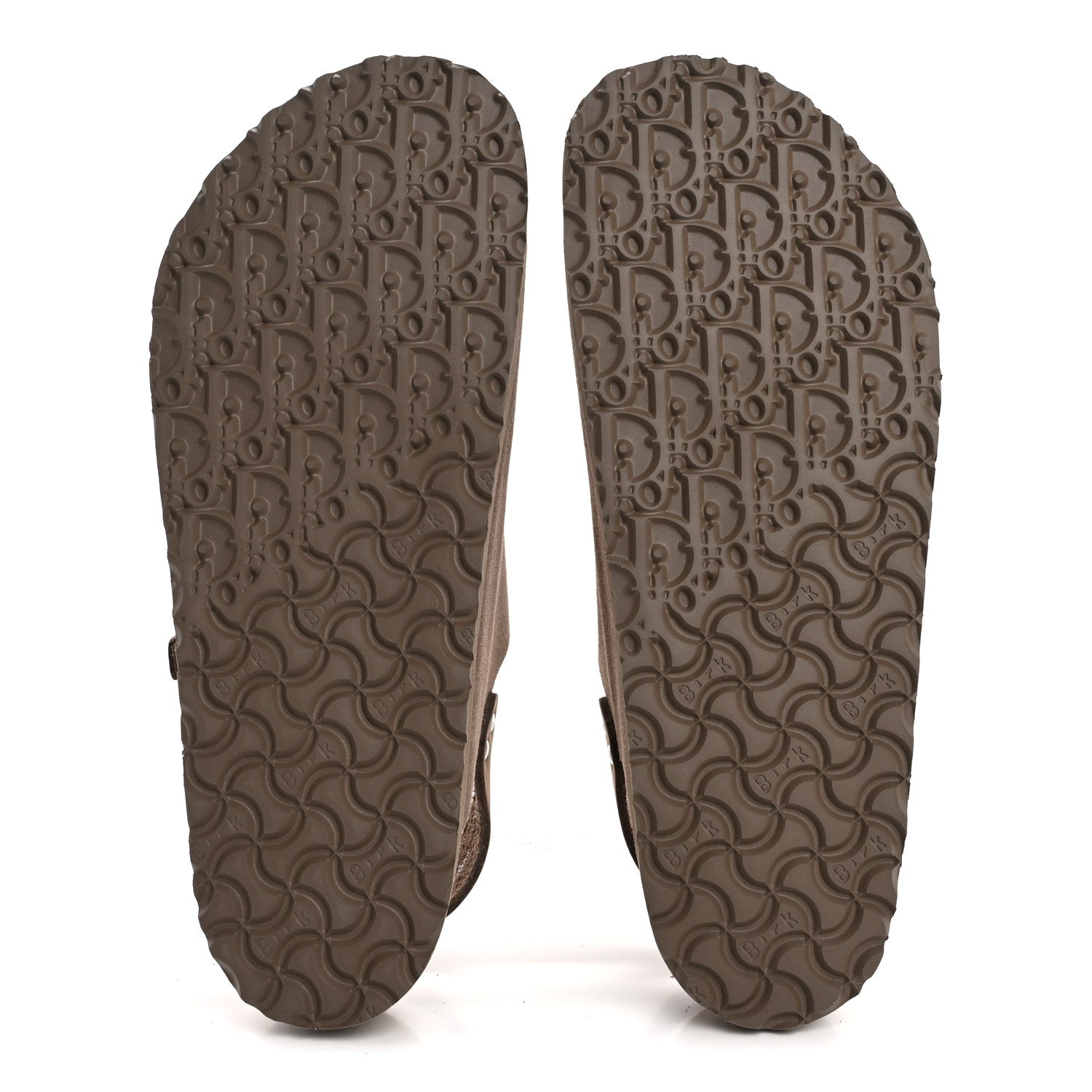Christian Dior X BIRKENSTOCK Felted Wool Nubuck Calfskin Mens Milano Sandal 45 Brown 6 of 10