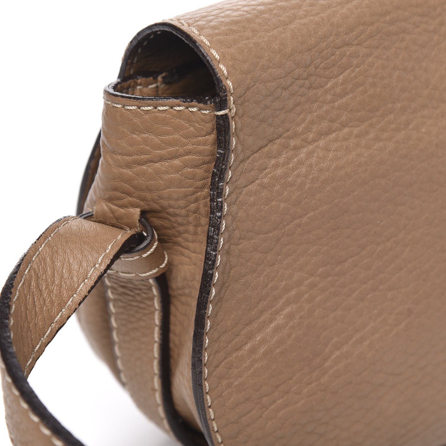 Chloe Calfskin Mini Marcie Round Crossbody Bag Nut 9 of 13