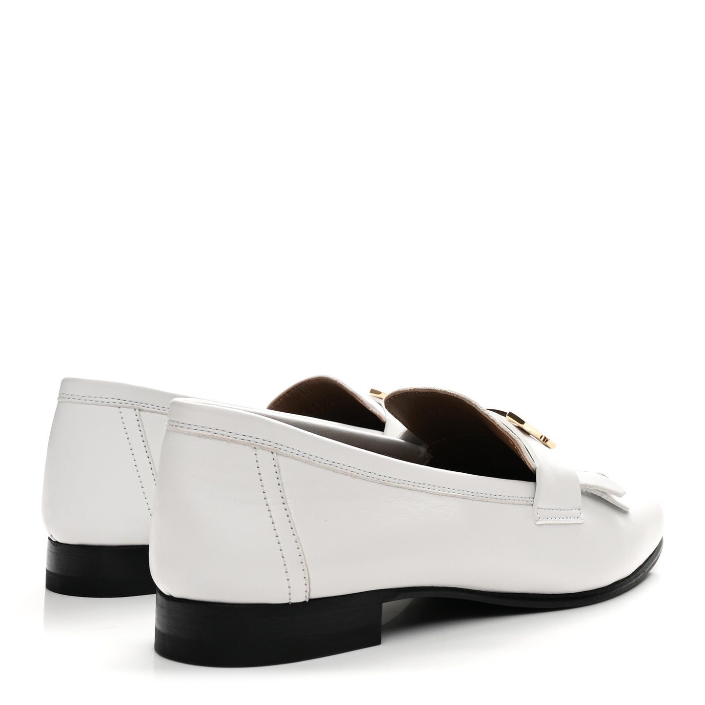 Calfskin Womens Royal Loafers 37 White