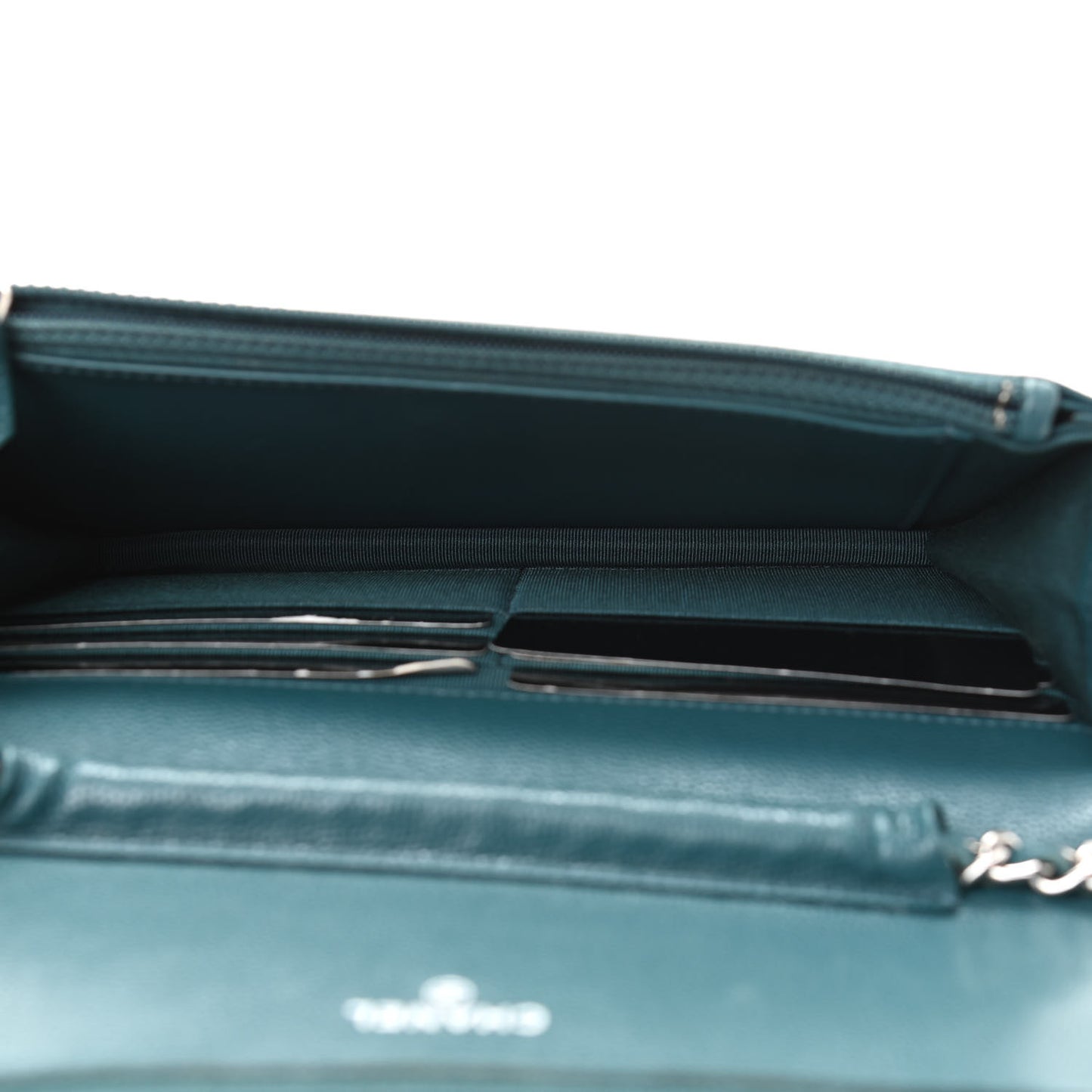 Caviar Quilted Wallet On Chain WOC Turquoise