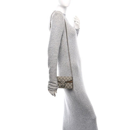 Gucci GG Supreme Monogram Super Mini Dionysus Shoulder Bag Taupe 2 of 10