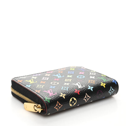 Louis Vuitton Monogram Multicolor Zippy Coin Purse Black Grenade 4 of 7