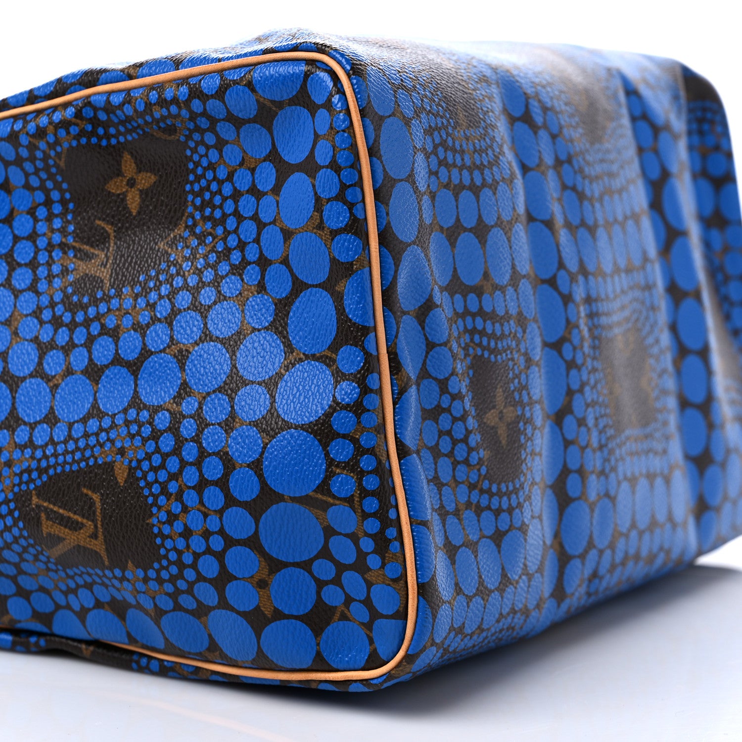 Louis Vuitton Monogram Kusama Town Speedy 30 Blue 8 of 12