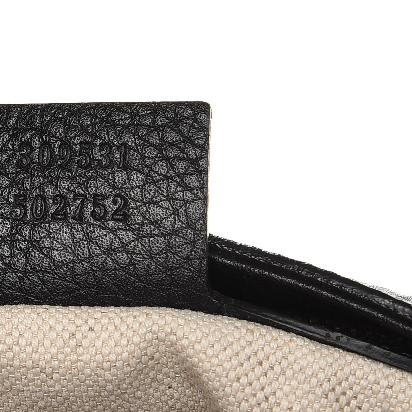 Pebbled Calfskin Medium Twill Shoulder Bag Black