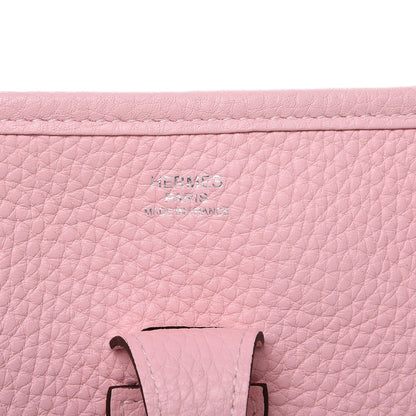 Hermes Taurillon Clemence Evelyne III PM Rose Sakura 6 of 11