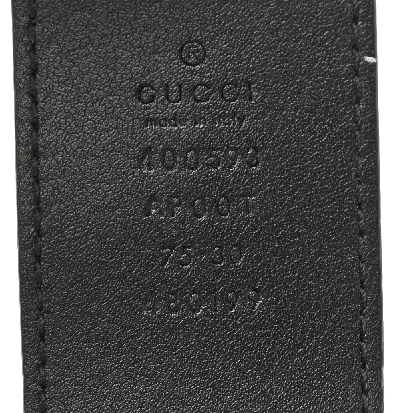 Calfskin Double G 40mm Belt 75 30 Black