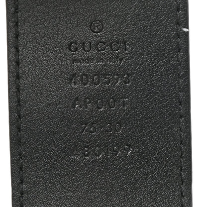 Gucci Calfskin Double G 40mm Belt 75 30 Black 3 of 7