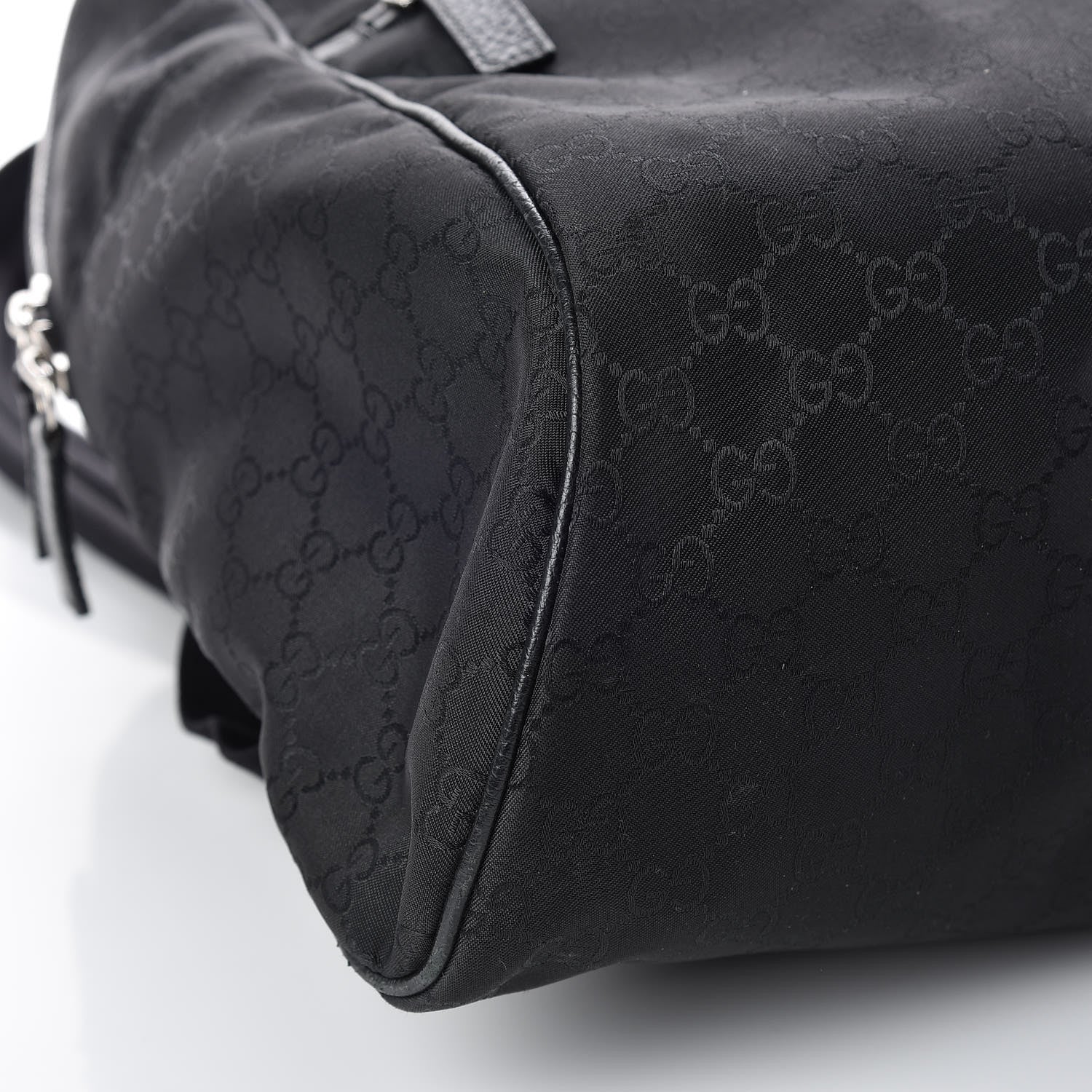 Gucci Nylon Monogram Slim Backpack Black 5 of 11