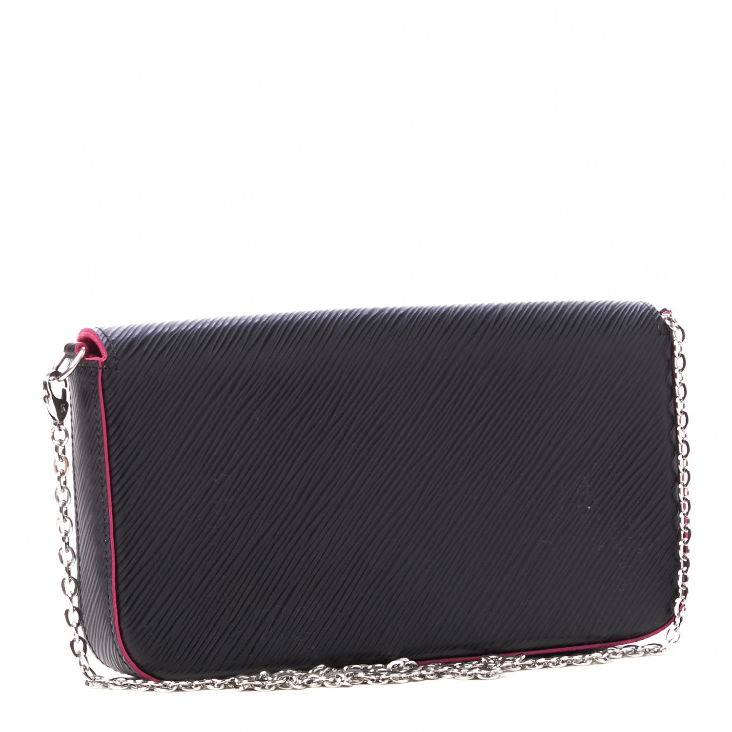 Louis Vuitton Epi Pochette Felicie Black Hot Pink 4 of 10