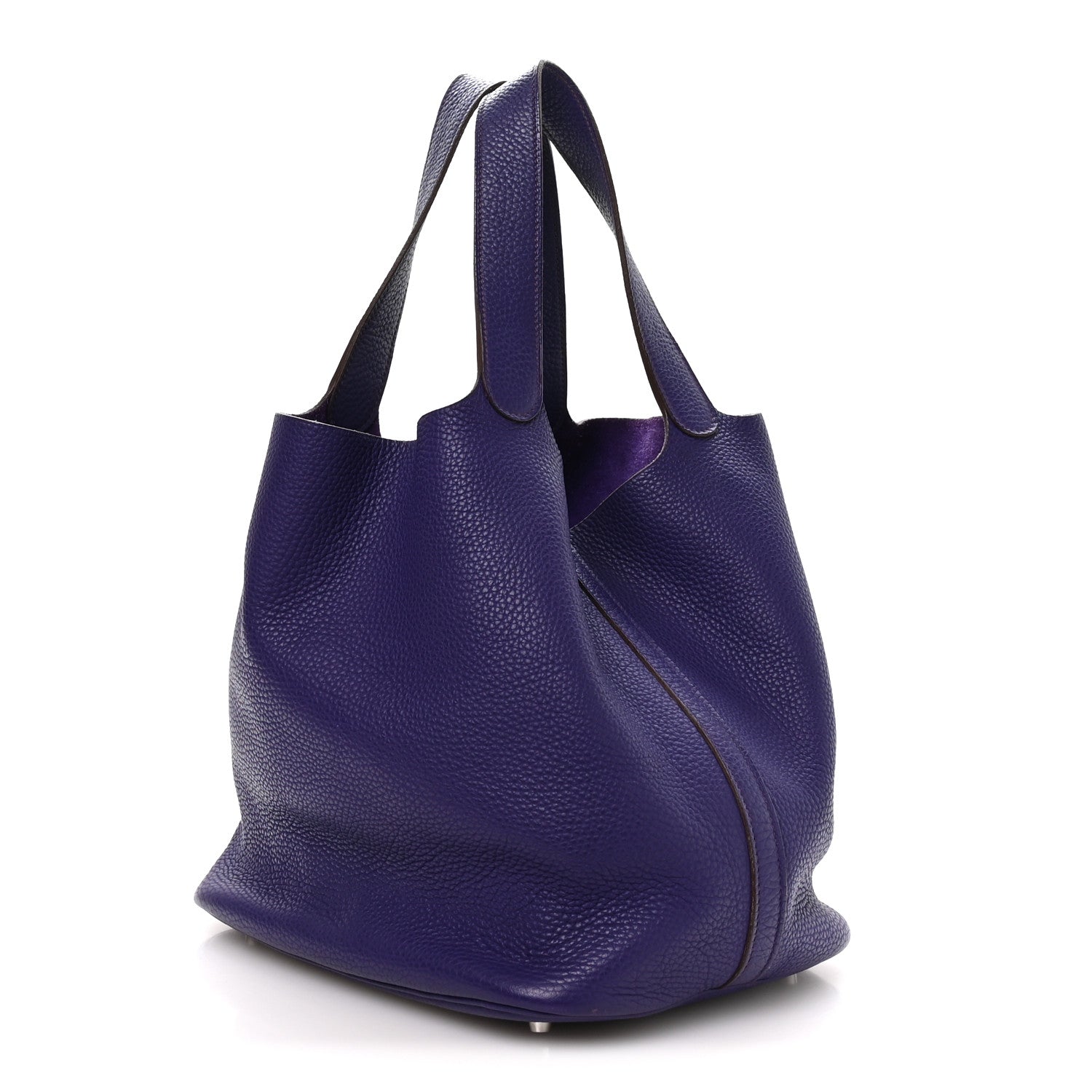 Hermes Taurillon Clemence Picotin Lock 26 GM Iris 2 of 11
