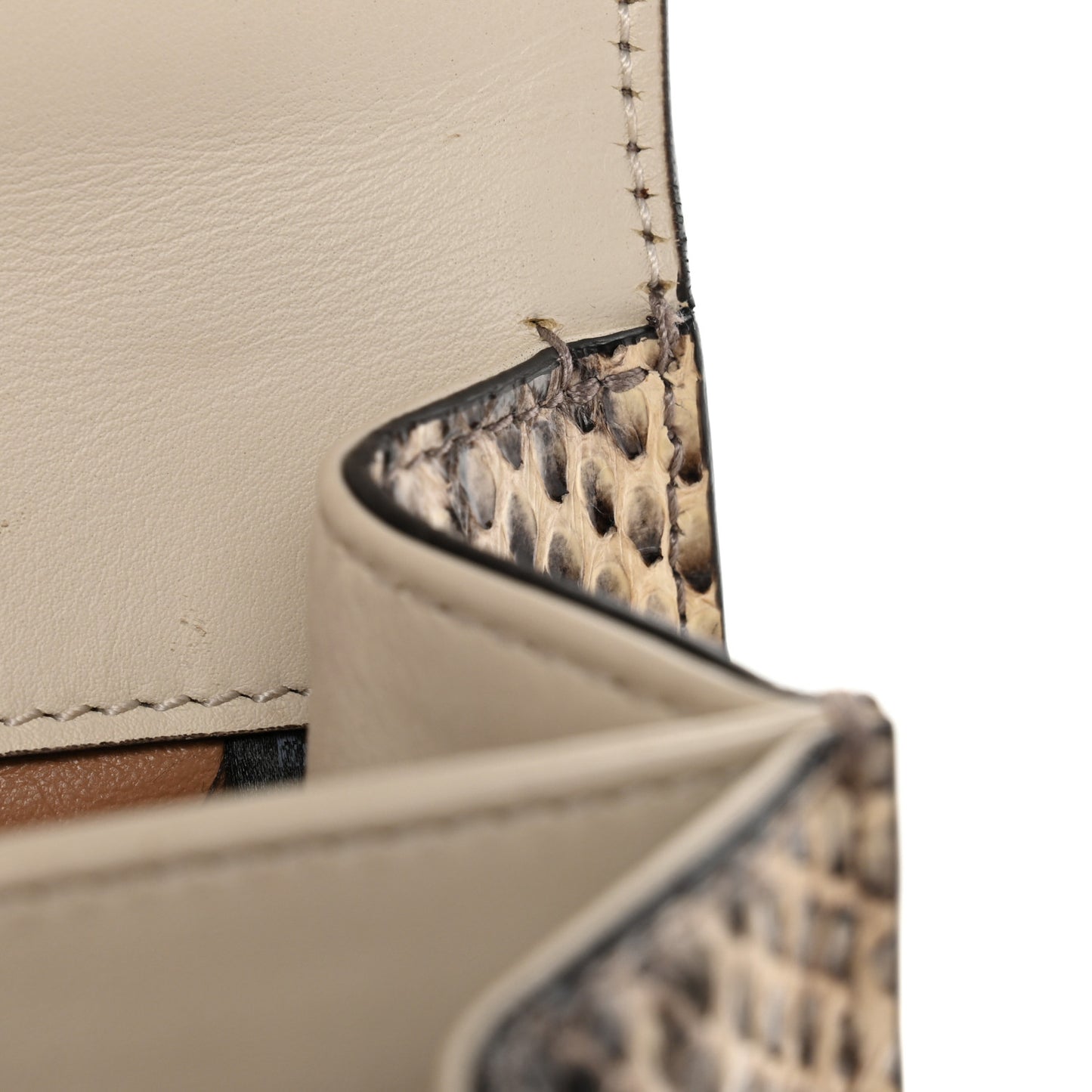 Snakeskin Bamboo Web Mini Dionysus Top Handle Bag