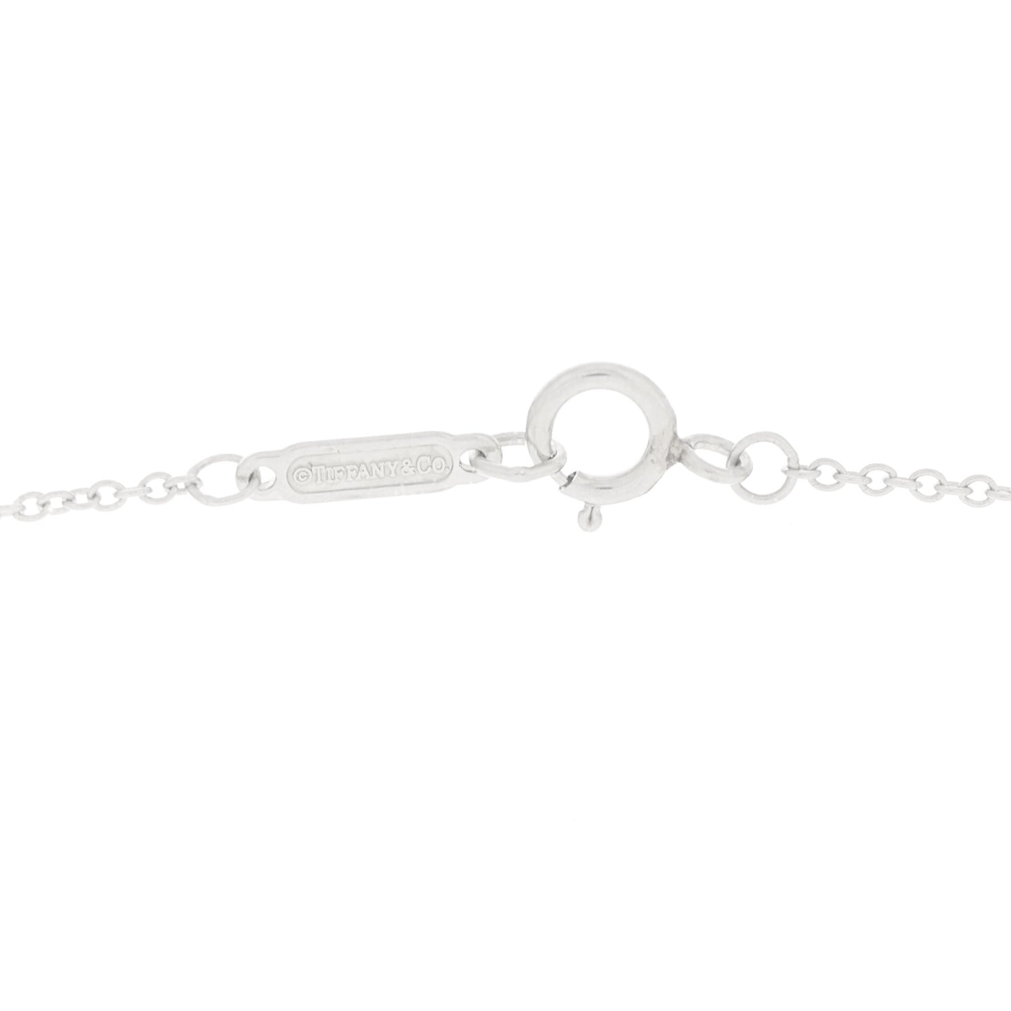 Platinum Diamond Letters L Pendant Necklace