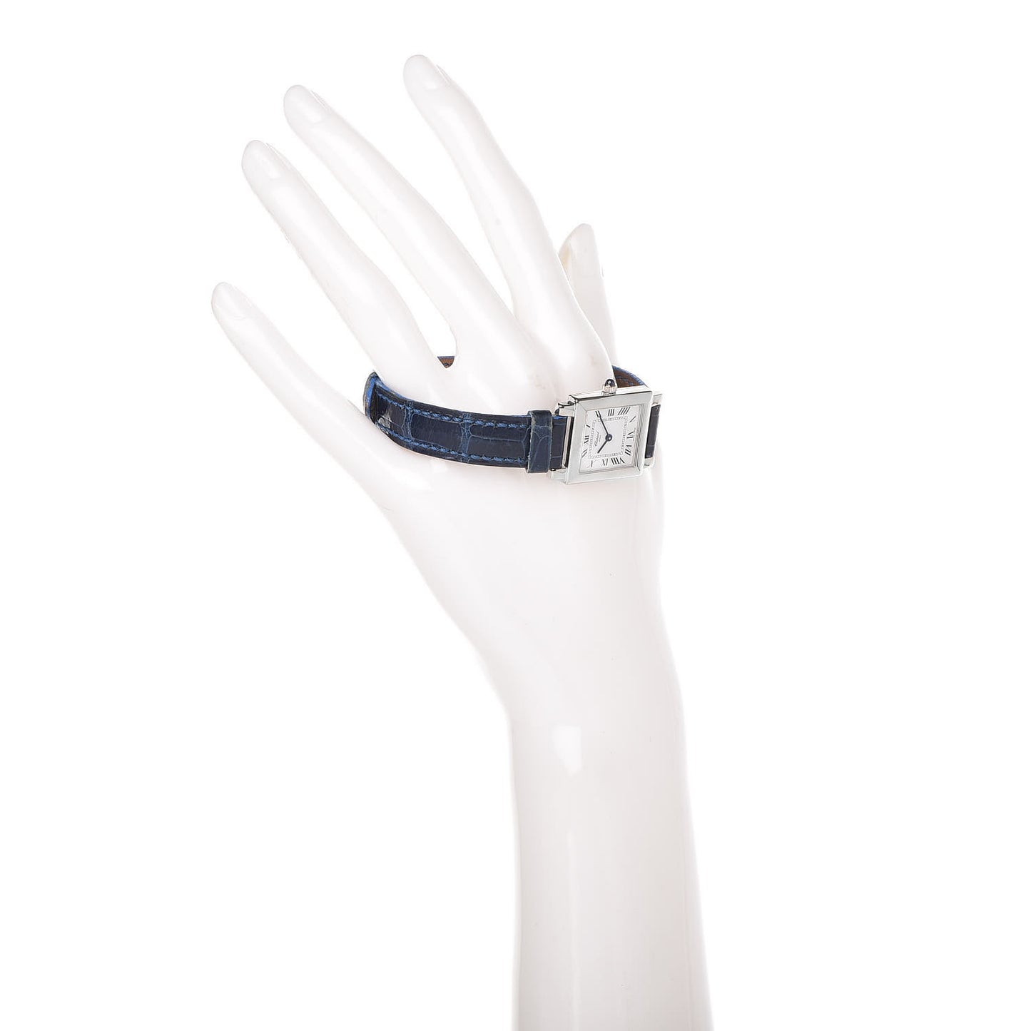 18K White Gold Alligator 22mm Classique Quartz Watch