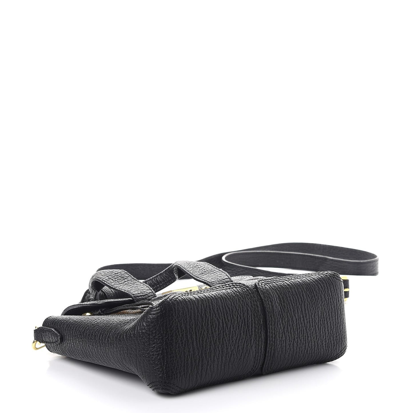 3.1 Textured Calfskin Mini Pashli Satchel Black