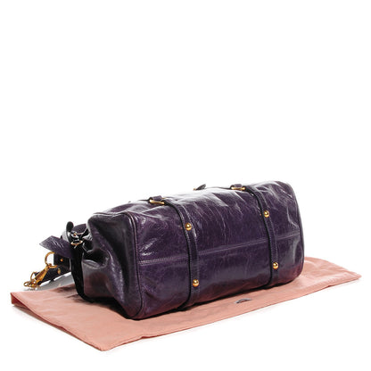 Miu Miu Vitello Lux Large Bow Bag Viola 4 of 10