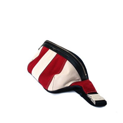 Saint Laurent Canvas Classic Belt Bag Red Blue White 4 of 7