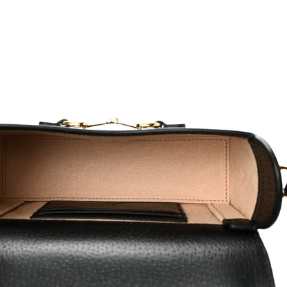 Gucci Calfskin Horsebit 1955 Shoulder Bag Black 5 of 10
