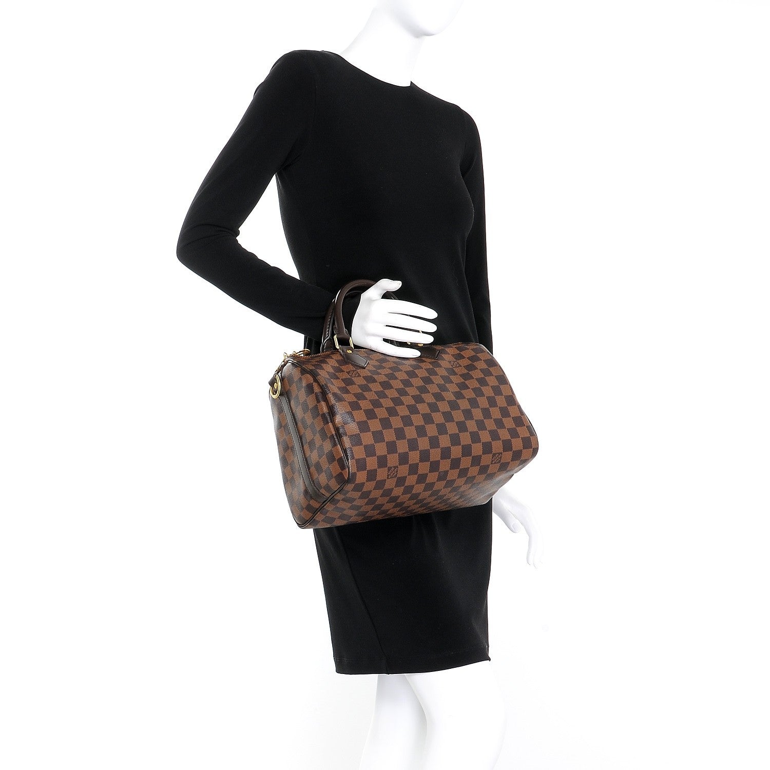 Louis Vuitton Damier Ebene Speedy Bandouliere 30 3 of 8