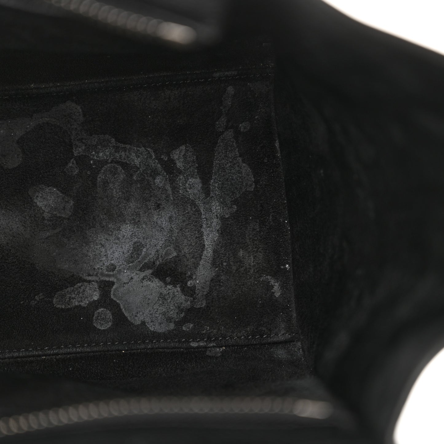 Drummed Calfskin Micro Luggage Black
