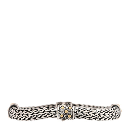 John Hardy Sterling Silver 18K Yellow Gold Four Station Dot Classic Chain Bracelet 2 of 3