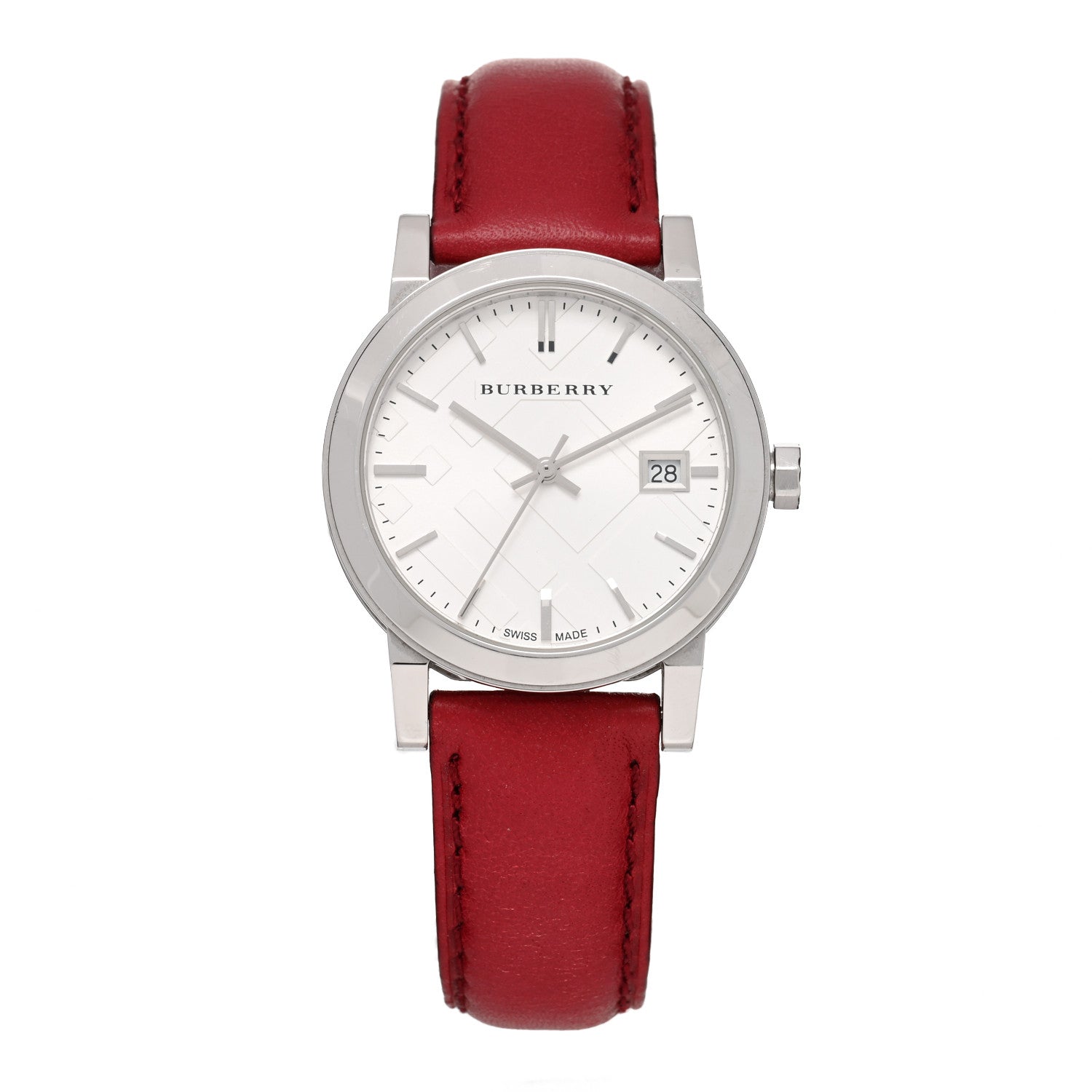 Burberry Stainless Steel Calfskin 34mm The City Quartz Watch BU9129 1 of 5