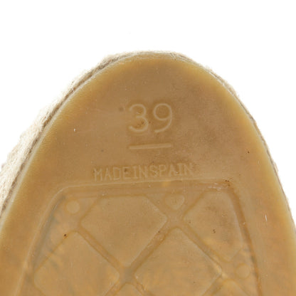 Chanel Lambskin CC Espadrilles 39 Dark Navy 6 of 9