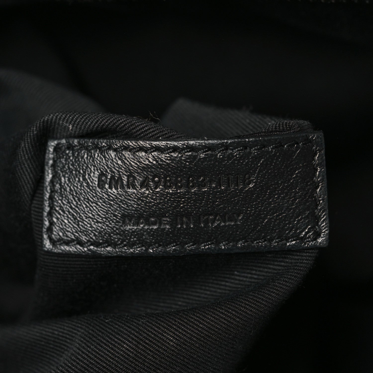 Saint Laurent Crinkled Calfskin Matelasse Monogram Large Niki Chain Satchel Black 7 of 9