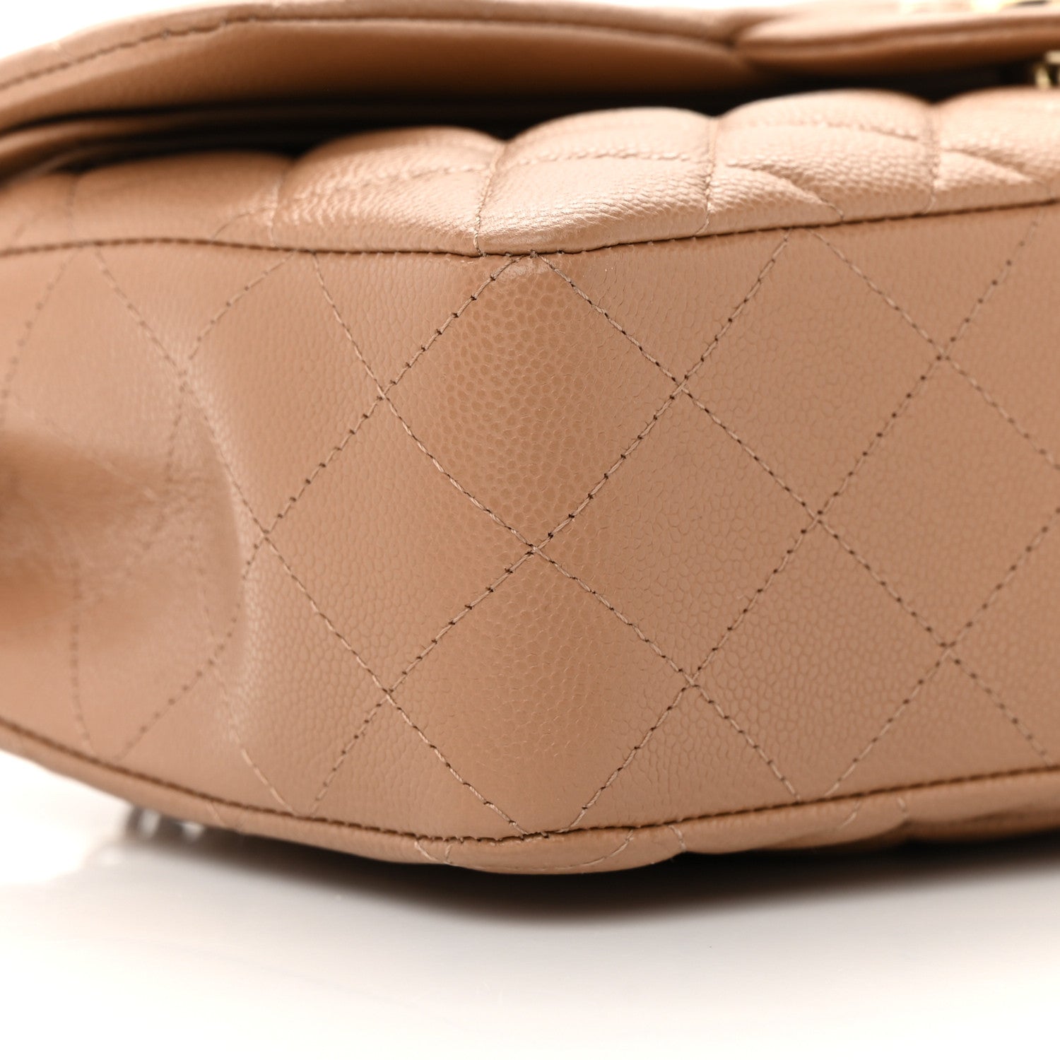 Chanel Caviar Quilted Small Double Flap Dark Beige 9 of 11